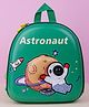 Dukiekooky Kids Green Mesh Back Panel Space Astronaut School Backpack- 10 Inches