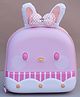 Dukiekooky Kids Dark Pink and Pink Mesh Back Panel Decorative Bow School Bunny Backpack-Height 9.4 Inches