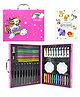 VGRASSP 50 Pcs Unicorn Theme Drawing And Coloring Kit Toy For Kids - Portable Complete Art Set With Oil Pastels, Watercolors, Dual Tip Markers And More - School Stationery Gift - Color May Vary