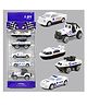 VGRASSP Set of 5 Mini Die Cast Alloy Metal Ambulance Vehicle Toy Set For Kids - 1:64 Scale Pretend Play Free Wheels Emergency Rescue Toy Cars And Trucks - Color May Vary