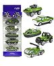 VGRASSP Set of 5 Mini Die Cast Alloy Metal Military Vehicle Toy Set For Kids - 1:64 Scale Pretend Play Free Wheels Army Toy Cars And Trucks - Color May Vary