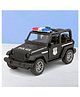 VGRASSP Mini Die Cast Police Open Roof SUV Car Toy For Kids - 1:32 Scale Off-Road Model With Pull Back Action, Rubber Tires And Openable Doors - Perfect Gift For Kids - Color May Vary