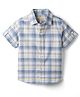 JASH KIDS Cotton Woven Half Sleeves Checks Shirt - Lemon & Blue