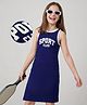 Honeyhap Premium Cotton 2x1 Rib Knit Sleeveless Sports Theme Printed Frock With Bio Finish - Ocean Cavern