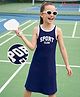 Honeyhap Premium Cotton 2x1 Rib Knit Sleeveless Sports Theme Printed Frock With Bio Finish - Ocean Cavern