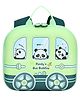 YAMAMA 9.2 Inches Pandy's Bus Buddies Theme School Bags For Kids, 3D EVA Backpack With Adjustable Straps Premium Design Bag For Kids, Best For Preschool, School, Picnic -  Multicolor
