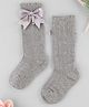 KIDLINGSS Bow Applique Detailed Socks - Grey