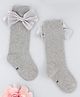 KIDLINGSS Bow Applique Detailed Socks - Grey