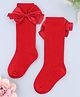 KIDLINGSS Bow Applique Detailed Socks - Red