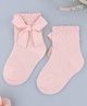 KIDLINGSS Bow Applique Detailed Socks - Light Pink