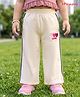 Honeyhap Premium 100% Cotton Knit Full Length Lounge Pant With Hearts Embroidery - Birch