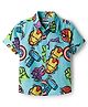 Pine Kids Marvel 100% Cotton Woven Half Sleeves Shirt With Avengers Graphics - Multicolour
