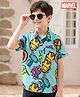 Pine Kids Marvel 100% Cotton Woven Half Sleeves Shirt With Avengers Graphics - Multicolour