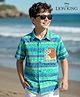 Pine Kids Disney 100% Cotton Woven Half Sleeves Shirt With Lion King Graphics - Multicolour