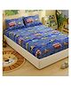 FILYMORE Kids Double bedsheet supper car theme 240 TC Microfiber Soft Cartoon king size bedcover for Kids Room (90x90 Inches)(Red blue and white )
