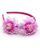 Milyra Floral Applique Detailed Hair Band - Pink