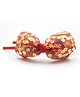 Milyra Bow Applique Detailed Sequins Embellished Hair Band  - Red