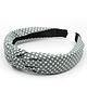 Milyra Knot Detailed Polka Dots Printed Hair Band -  Grey