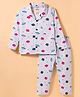 Smarty Boys Sinker Knit Full Sleeves Co-ords Night Suit With Jupiter Print - Light Blue