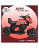 Stylezone Zippy 6V Electric Ride-On Bike for Kids (25 Years) Bike Battery Operated Ride On (Red)