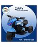 Stylezone Zippy 6V Electric Ride-On Bike for Kids (25 Years) Bike Battery Operated Ride On (Blue)