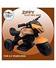 Stylezone Zippy 6V Electric Ride-On Bike for Kids (25 Years) Bike Battery Operated Ride On (Orange)