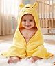 Babyhug Disney 100% Cotton Woven Hooded Towel With Pooh Design L 71 x B 71 cm - Yellow