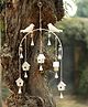 DULI Metal Hanging Decorative Evil Eye Bell Wind Chime for Home Entrance 23 Inch, for Home Decoration