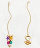 Lime By Manika Pack Of 2 Beads Embellished Maang Teeka - Multi Colour