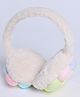 M'andy Woollen Knit Smiley Flower Patch Detailed Ear Muffs - Multi Colour