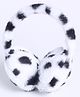 M'andy Woollen Knit Leopard Spots Designed Ear Muffs - White