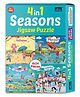 Bookford Publications 4 In 1 Seasons Jigsaw Puzzle Game & Fun And Learning 96 Pieces