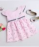 The Magic Wand Cotton Woven Cap Sleeves Floral Printed  Dress - Pink