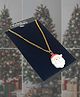 SKD Christmas Theme Santa Face Designed Pendant - White
