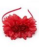 SKD Floral Applique Detailed Hair Band - Red