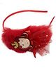 SKD Princess Applique & Fur Detailed Hair Band - Red