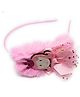 SKD Princess Applique & Fur Detailed Hair Band - Pink