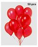Balloon Junction Metallic Balloons Pack of 50 - Red