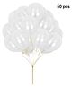 Balloon Junction Metallic Balloons Pack of 50 - White
