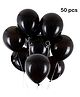 Balloon Junction Metallic Balloons Black - Pack of 50