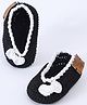 Funkrafts Bow Applique Detailed Booties - Black & White