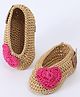 Funkrafts Heart Applique Detailed Booties - Beige & Pink