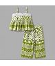 Twetoons Woven Sleeveless Top and Pant With Paisley Print - Light Green
