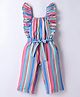Twetoons Woven Sleeveless Striped Jumpsuit with Belt - Multicolor