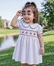 Babyoye Cotton Woven One Piece Dresses/Frocks All Over Print Half Sleeves Multi 6-9 Months