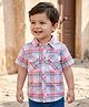 Babyhug Cotton Woven Half Sleeves Checked Shirt - Multicolor