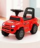 Baybee Rover Baby Ride on Car for Kids | Push Rideons Toys Car with LED Lights & Music | Portable Ride on Jeep with Backrest & Toy Storage Basket | Kids Car to Drive (Red)