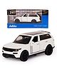 Jukku Resembling Range Rover Diecast Car - Pullback, Openable Doors & Bonnet, 1:36 Scale - White