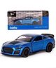 Jukku Resembling Ford Mustang Diecast Car -  Pullback -  Openable Doors & Boot -  1:36 Scale - Blue