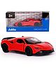 Jukku Resembling Ferrari SF90 Diecast Car Pullback -  Openable Doors & Back Bonnet 1:36 Scale - Red